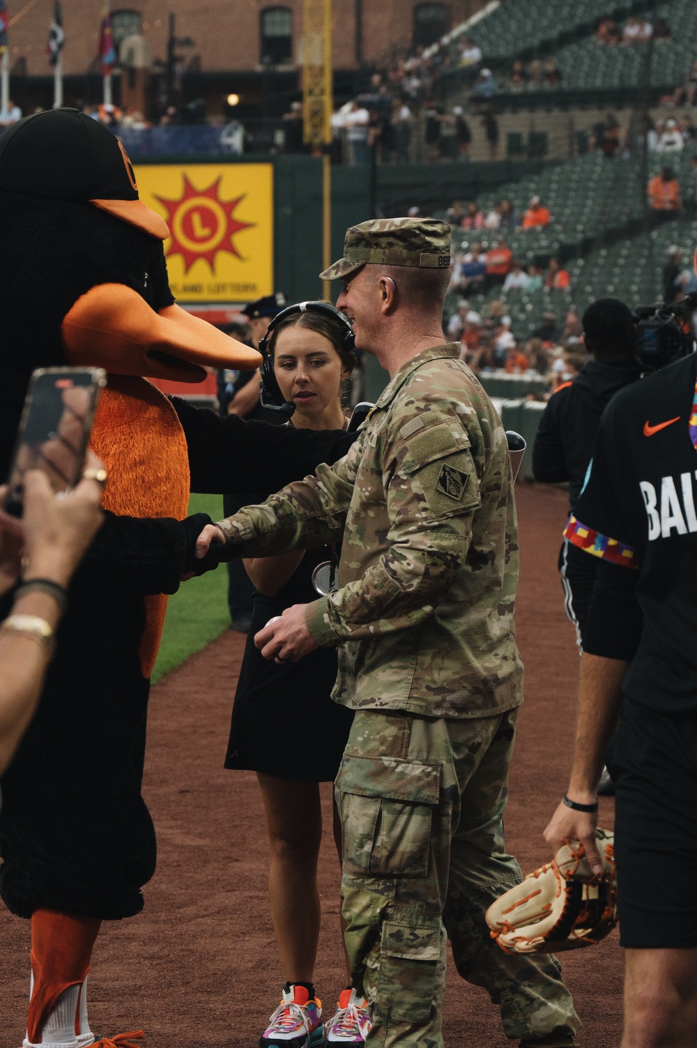 U.S. Army Corps of Engineers joins Baltimore Orioles for &quot;first pitch&quot;