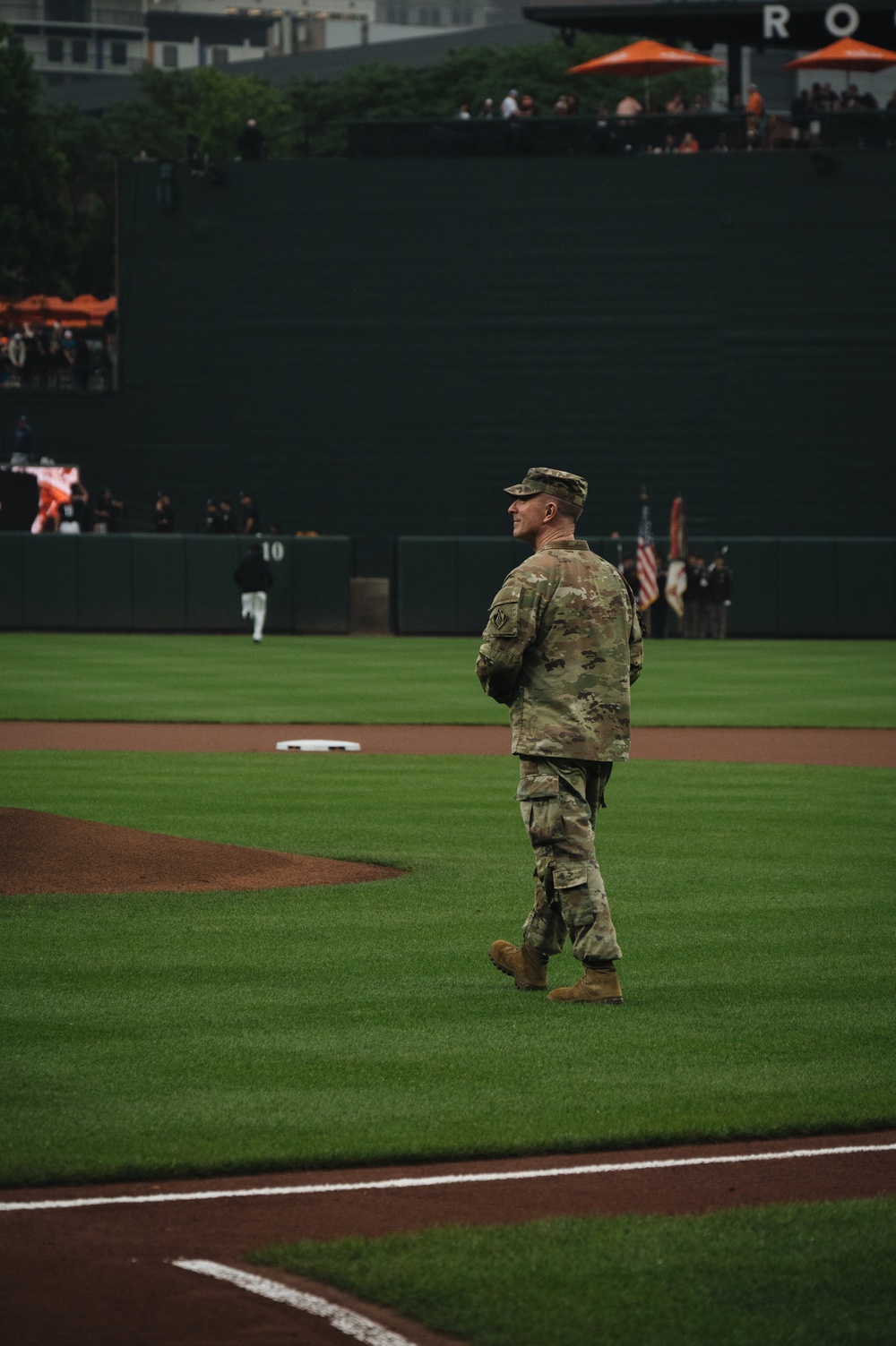 U.S. Army Corps of Engineers joins Baltimore Orioles for &quot;first pitch&quot;