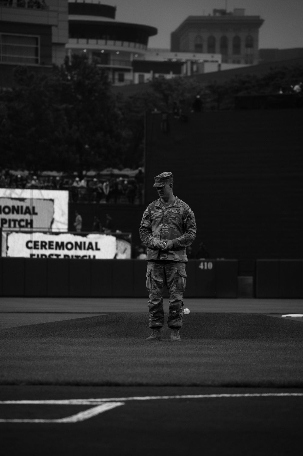 U.S. Army Corps of Engineers joins Baltimore Orioles for &quot;first pitch&quot;