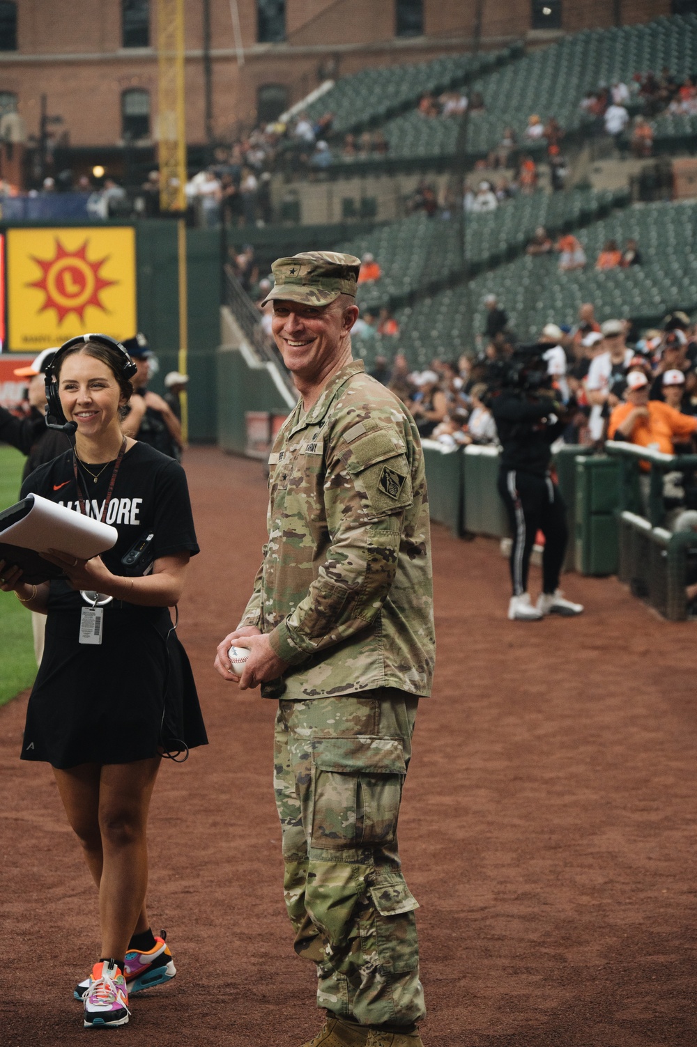 U.S. Army Corps of Engineers joins Baltimore Orioles for &quot;first pitch&quot;