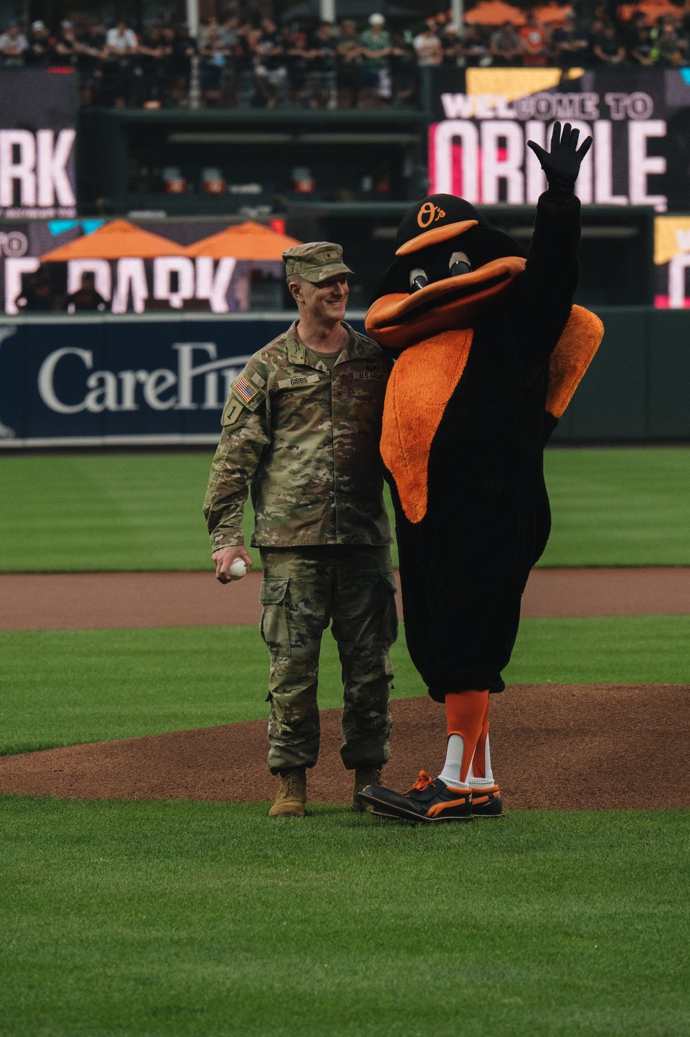 U.S. Army Corps of Engineers joins Baltimore Orioles for &quot;first pitch&quot;