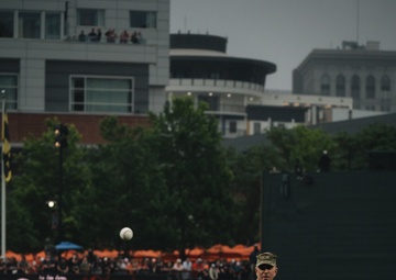 U.S. Army Corps of Engineers joins Baltimore Orioles for "first pitch"