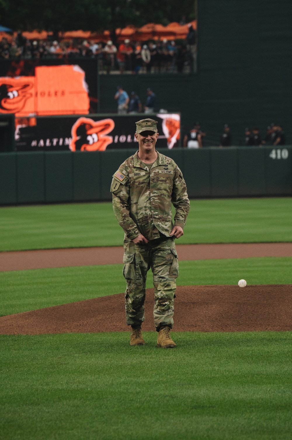 U.S. Army Corps of Engineers joins Baltimore Orioles for &quot;first pitch&quot;