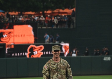 U.S. Army Corps of Engineers joins Baltimore Orioles for "first pitch"