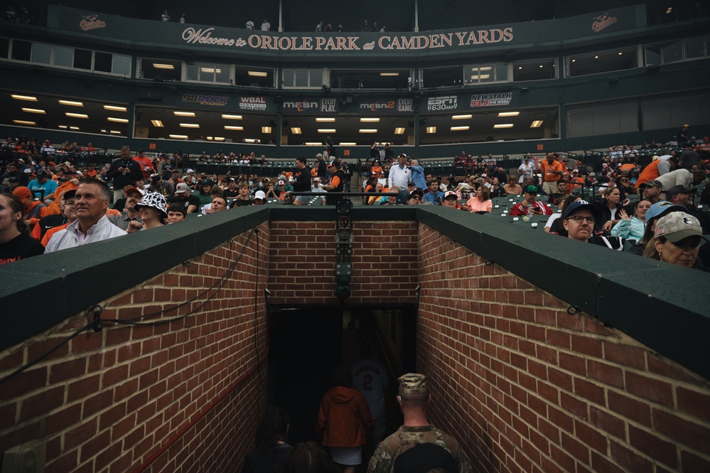 U.S. Army Corps of Engineers joins Baltimore Orioles for &quot;first pitch&quot;