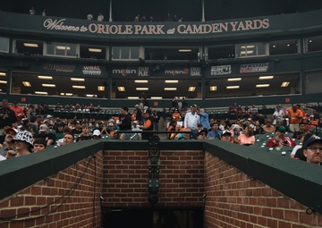 U.S. Army Corps of Engineers joins Baltimore Orioles for "first pitch"