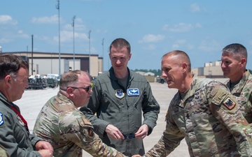 CNGB Nordhaus visits 131st Bomb Wing