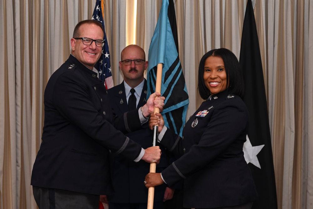 Space Delta 13 holds change of command ceremony