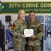 Top EOD tech completes senior enlisted leader tour at premier CBRNE command