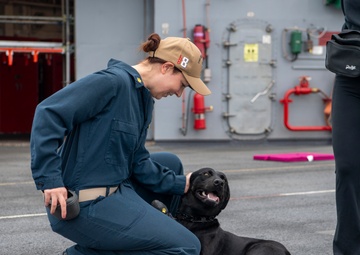 Makin Island Trains Dog Handlers