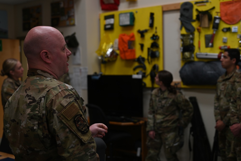 Academy Cadets at Montana Air National Guard Base