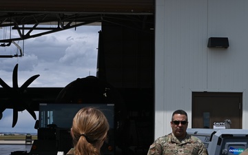 Academy Cadets at Montana Air National Guard Base