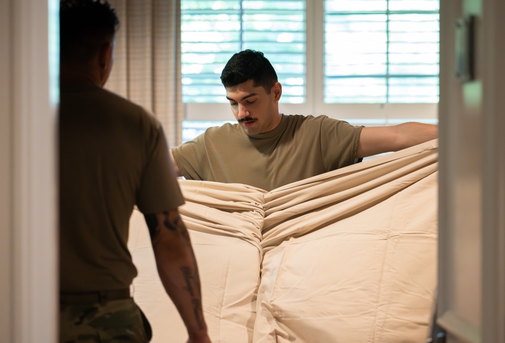 Airmen Support Families of the Fallen at Dover Fisher House
