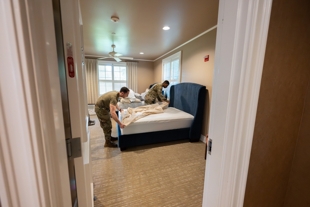 Airmen Support Families of the Fallen at Dover Fisher House