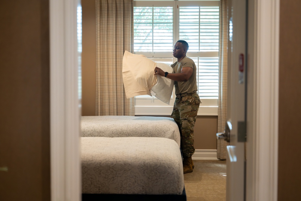Airmen Support Families of the Fallen at Dover Fisher House