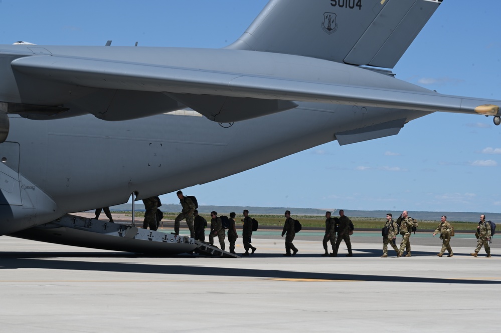 Montana Air National Guard members leave for temporary duty
