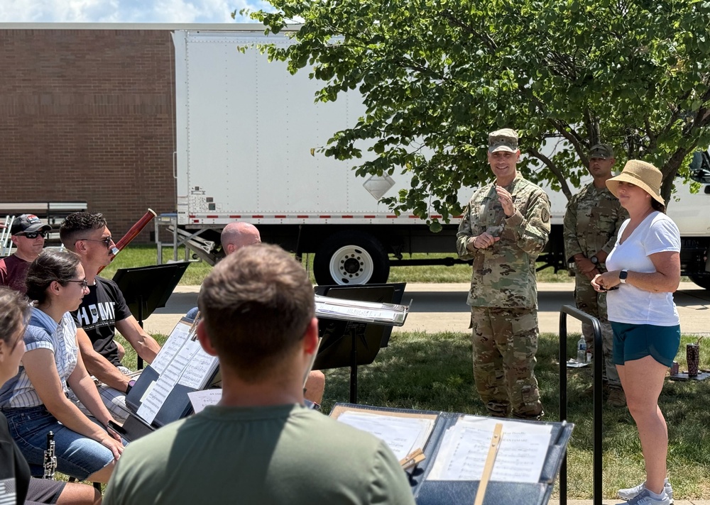 Indiana National Guard Band Maintains Readiness Despite Heat