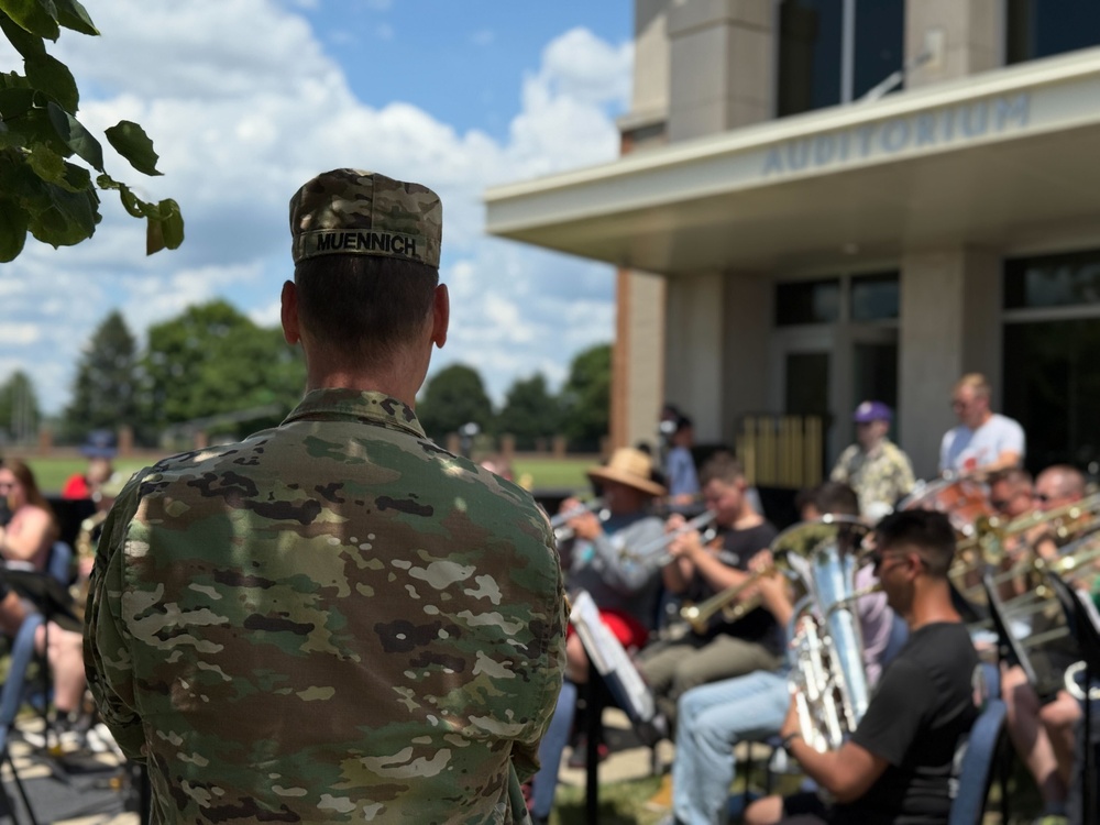 Indiana National Guard Band Maintains Readiness Despite Heat