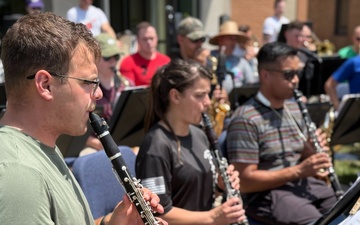 Indiana National Guard Band Maintains Readiness Despite Heat