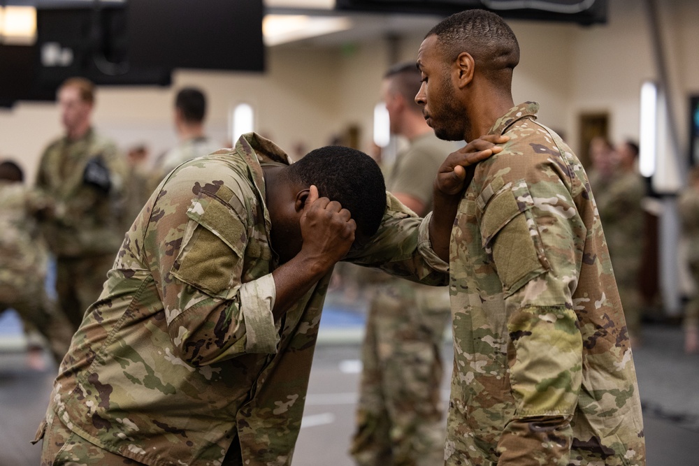 Combatives Level One with the Army Public Affairs Student Center Company