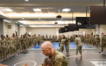 Combatives Level One with the Army Public Affairs Center Student Company
