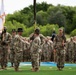 Texas Army National Guardsmen assigned to 278th Armored Cavalry Regiment (ABCT) conduct a deployment ceremony in preparation for their tour overseas.