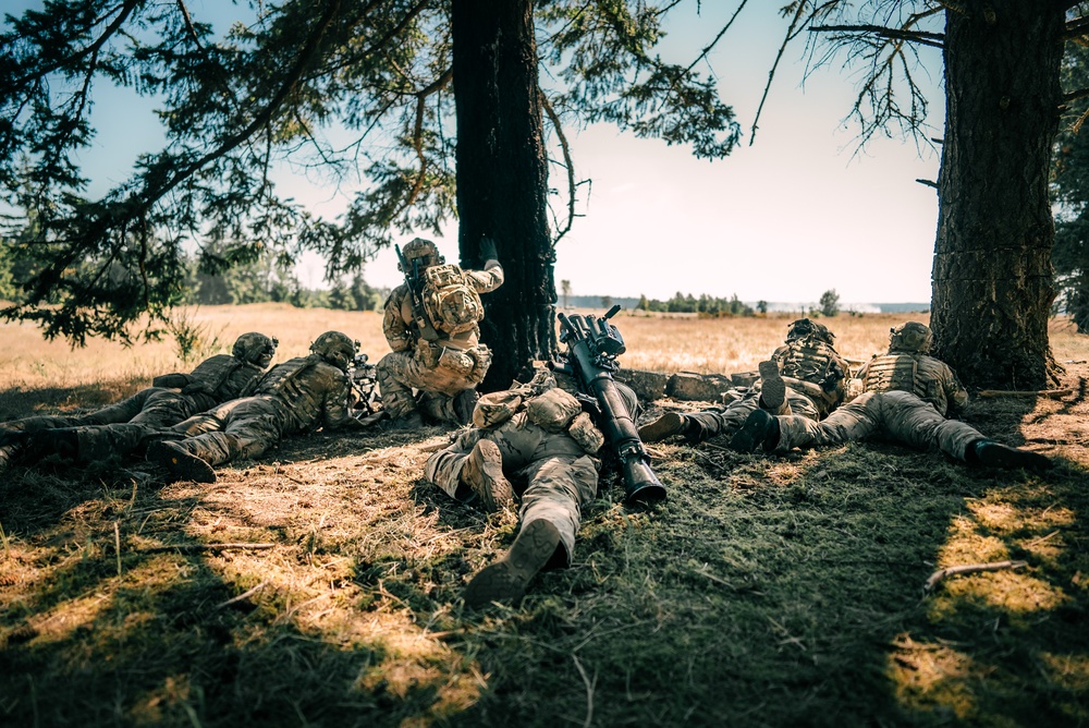 2nd Ranger Battalion Platoon Live Fire Training