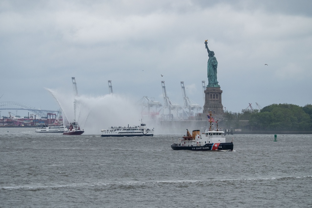 Fleet Week New York 2025 Kicks Off with Parade of Ships in New York Harbor