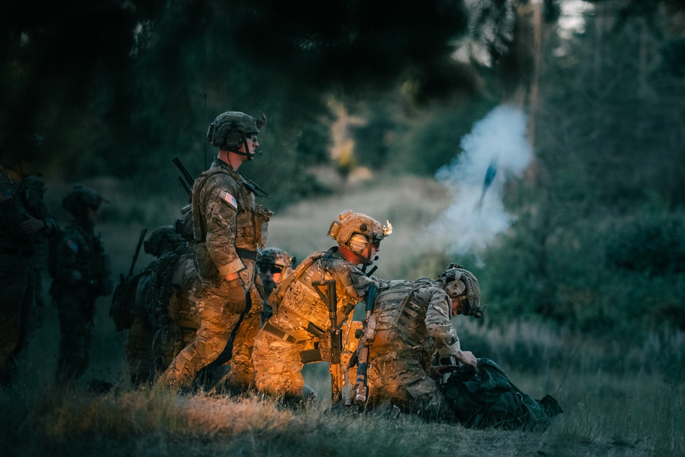 2nd Ranger Battalion Platoon Live Fire Training