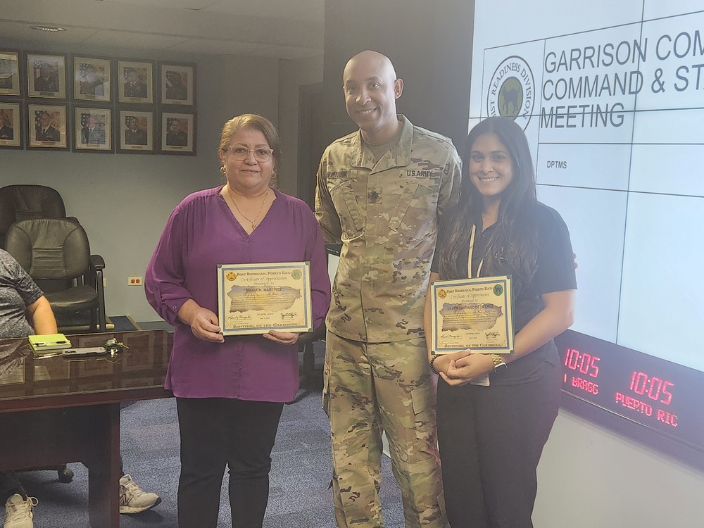 Fort Buchanan Recognizes Excellence