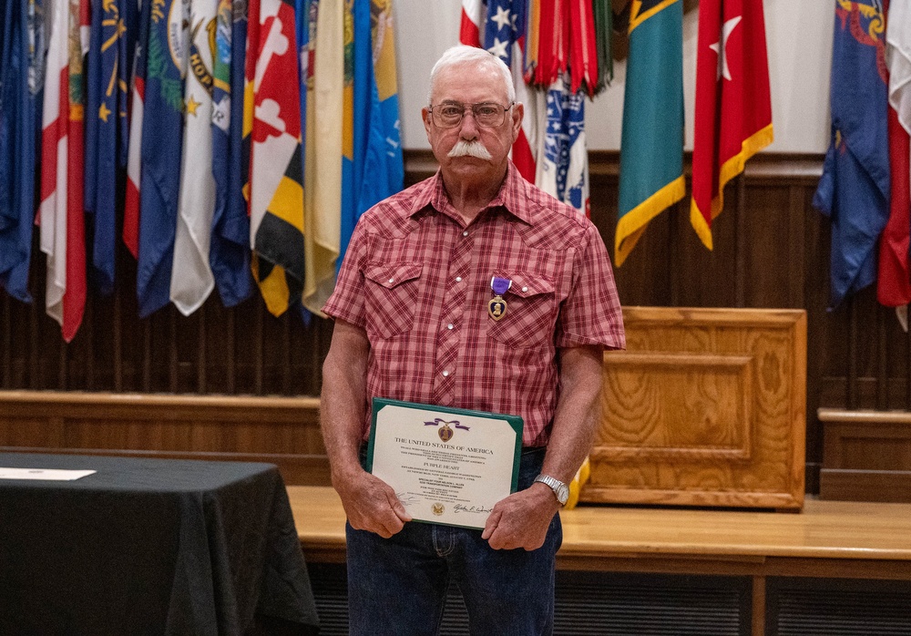 Vietnam War veteran receives Purple Heart Medal 54 years after being injured