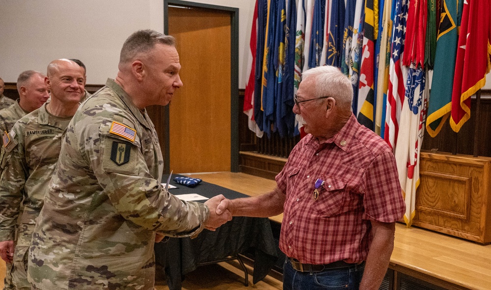 Vietnam War veteran receives Purple Heart Medal 54 years after being injured