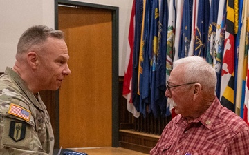 Vietnam War veteran receives Purple Heart Medal 54 years after being injured