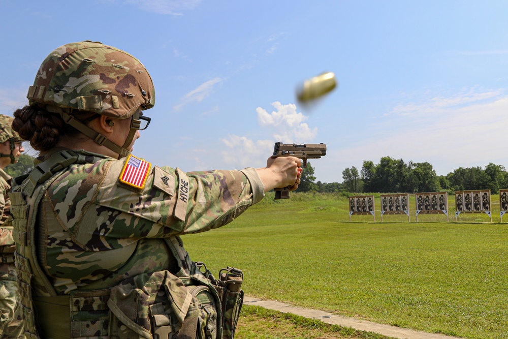 Tennessee National Guard Soldiers and Airmen Compete in the 2025 TAG Pistol Match