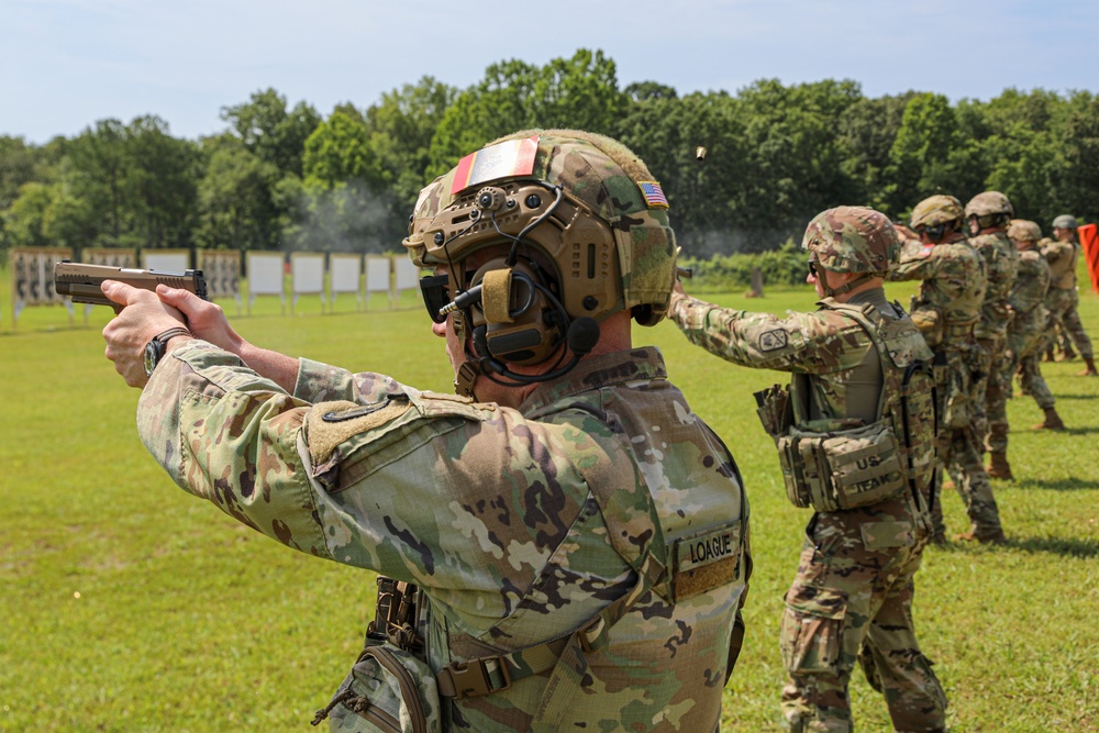 Tennessee National Guard Soldiers and Airmen Compete in the 2025 TAG Pistol Match