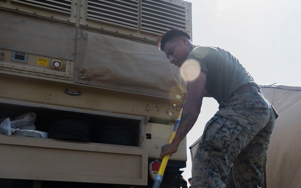 MACS-2 sets up communications equipment during Atlantic Alliance 2025