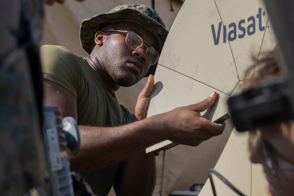 MACS-2 sets up communications equipment during Atlantic Alliance 2025