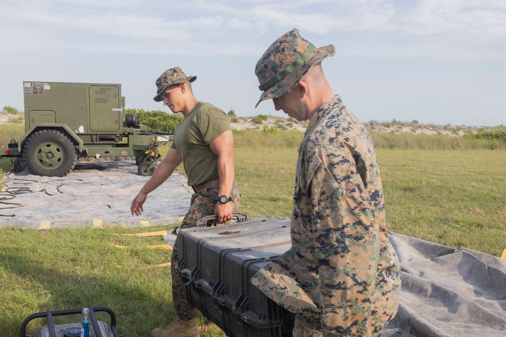MACS-2 sets up communications equipment during Atlantic Alliance 2025
