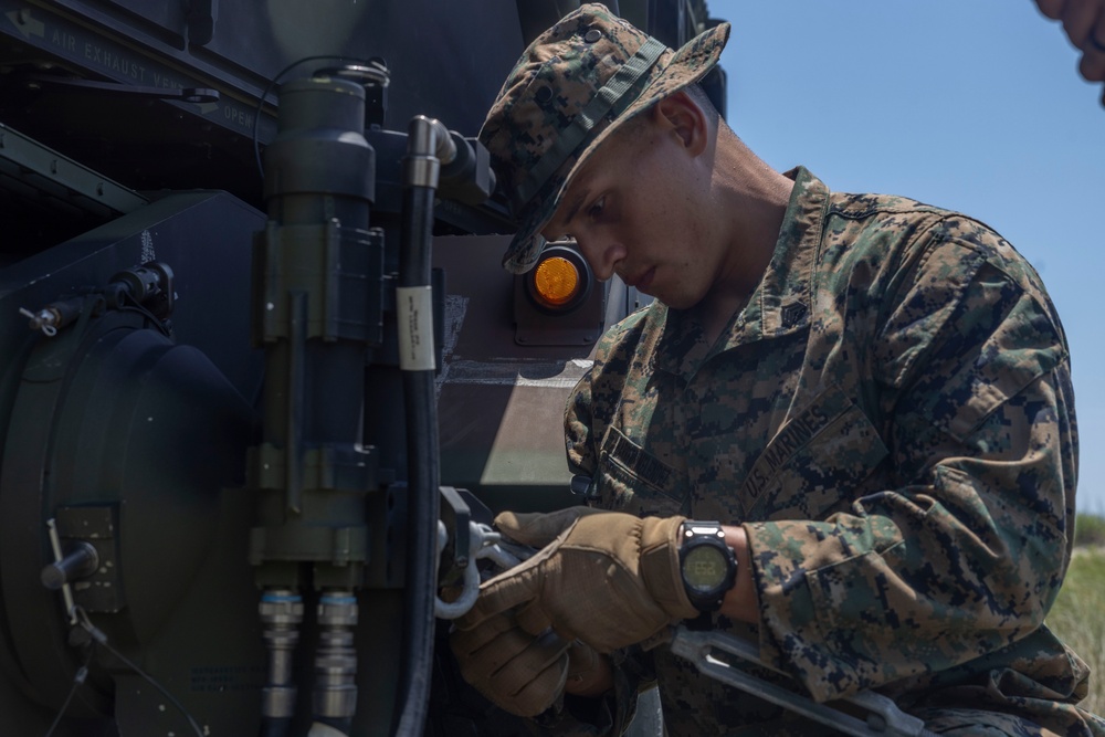 MACS-2 sets up communications equipment during Atlantic Alliance 2025