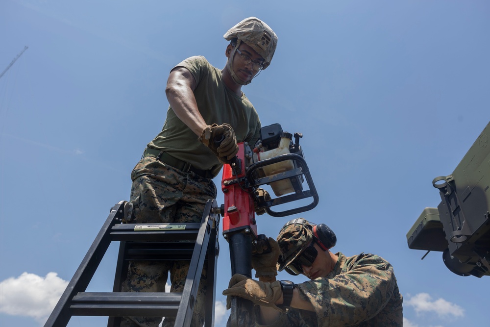 MACS-2 sets up communications equipment during Atlantic Alliance 2025