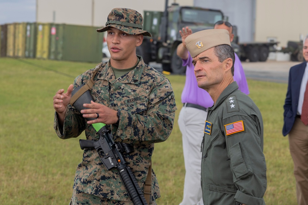U.S. Second Fleet Commander visits MACS-2 radar operations during Atlantic Alliance 2025