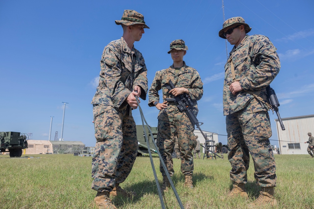 MACS-2 sets up communications equipment during Atlantic Alliance 2025