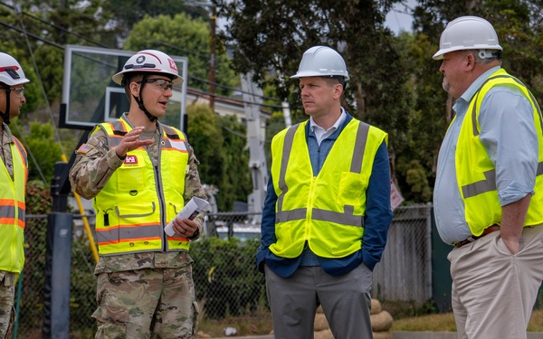 USACE and FEMA brief DHS Associate Director on Wildfire Debris Removal in Southern California