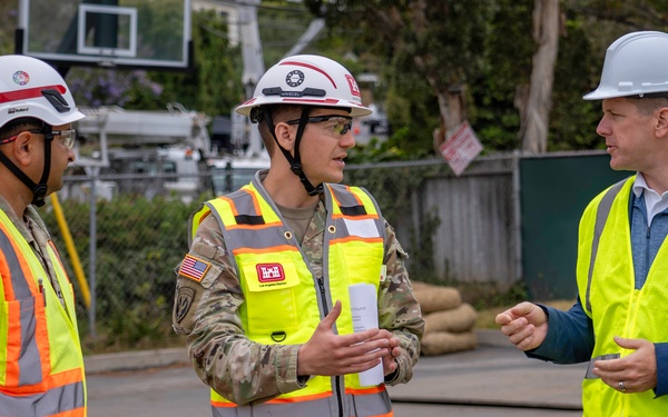 USACE and FEMA brief DHS Associate Director on Wildfire Debris Removal in Southern California
