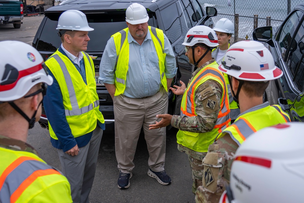 USACE and FEMA brief DHS Associate Director on Wildfire Debris Removal in Southern California