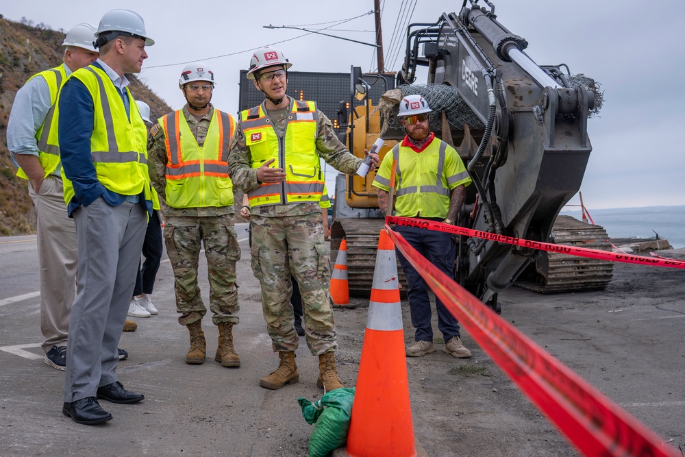 USACE and FEMA brief DHS Associate Director on Wildfire Debris Removal in Southern California