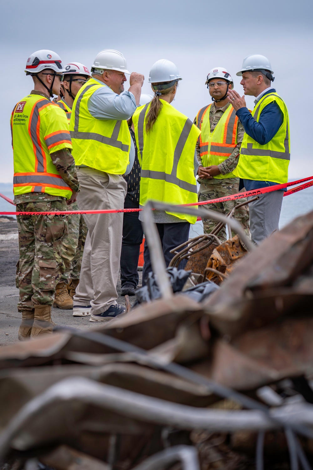 USACE and FEMA brief DHS Associate Director on Wildfire Debris Removal in Southern California
