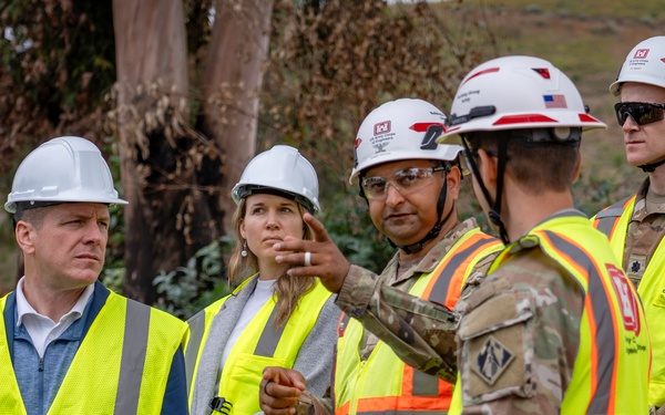 USACE and FEMA brief DHS Associate Director on Wildfire Debris Removal in Southern California