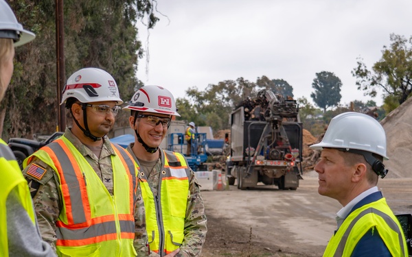 USACE and FEMA brief DHS Associate Director on Wildfire Debris Removal in Southern California