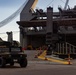 Talisman Sabre 2025 U.S. Army vehicles offload at Port Darwin, Australia for Talisman Sabre 25